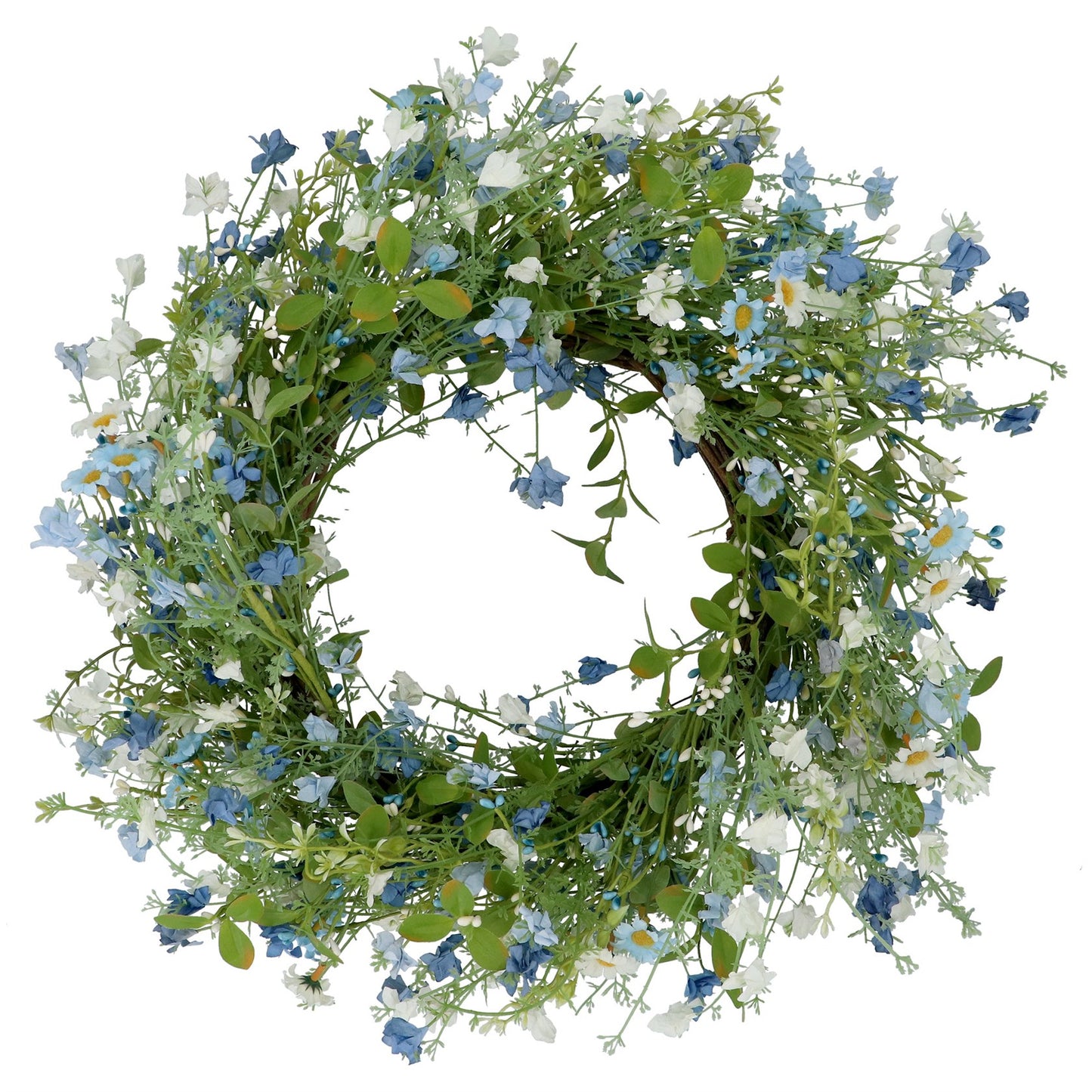 Blue Flower Wreath