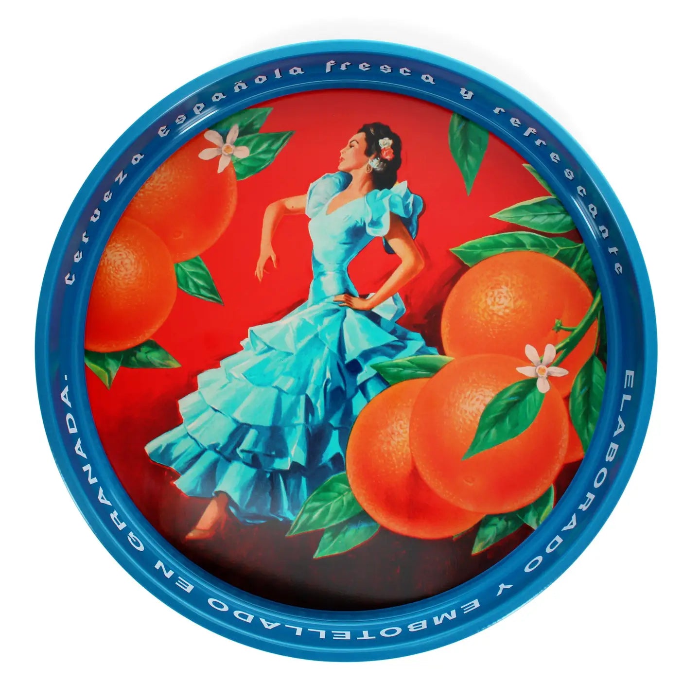 Round metal serving tray - Cerveza Espa¤ola