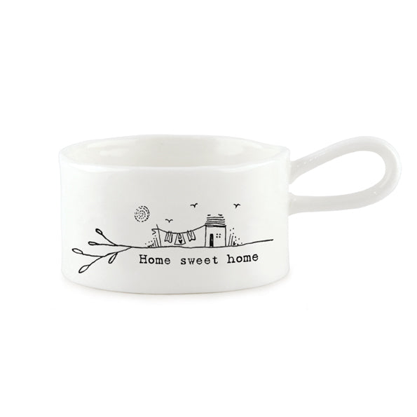 Home sweet home handled tea light holder