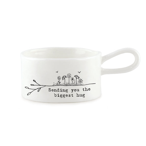 Biggest hug handled tea light holder