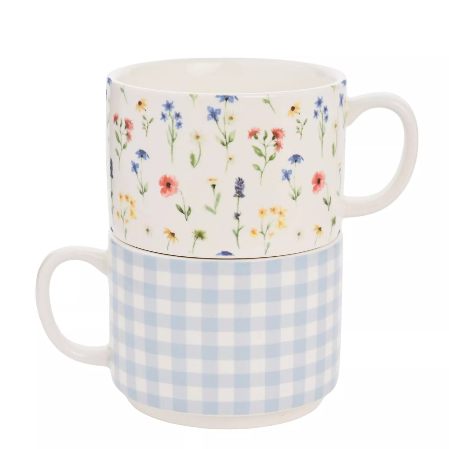 SET OF 2 STACKING MUGS