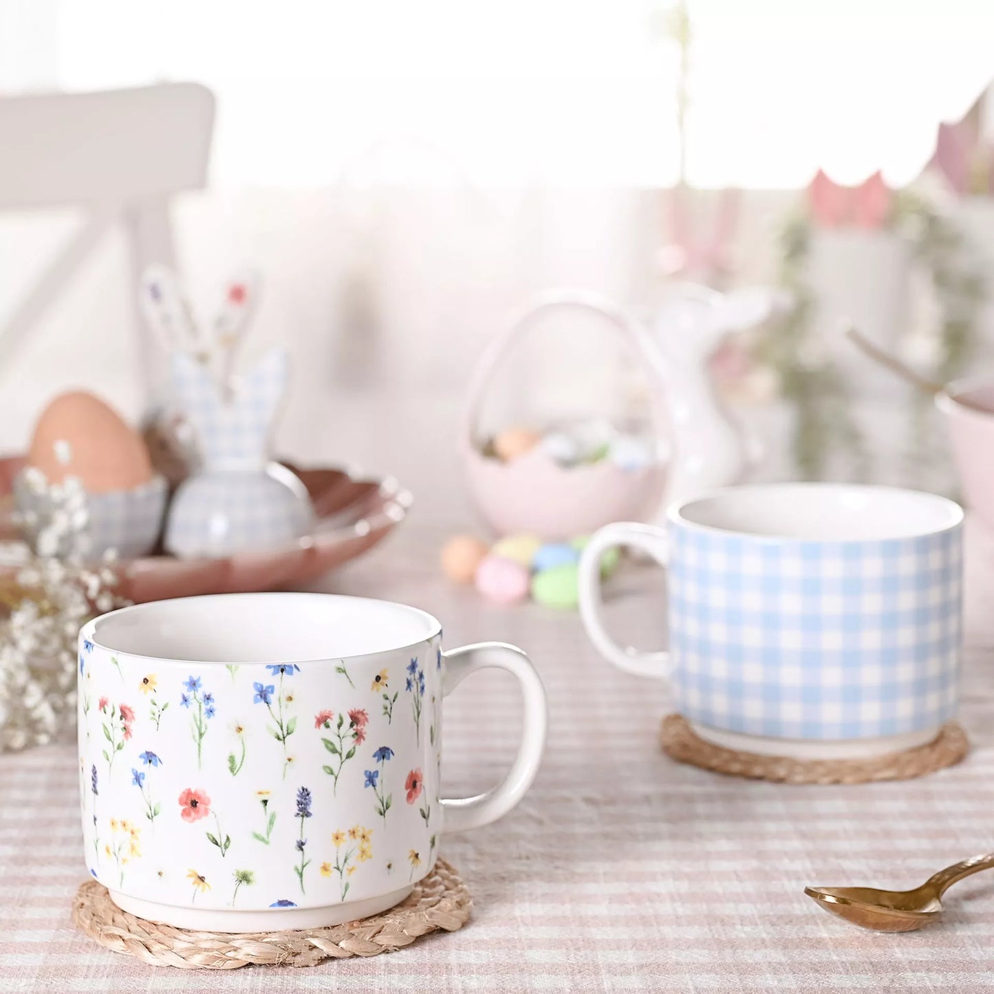 SET OF 2 STACKING MUGS