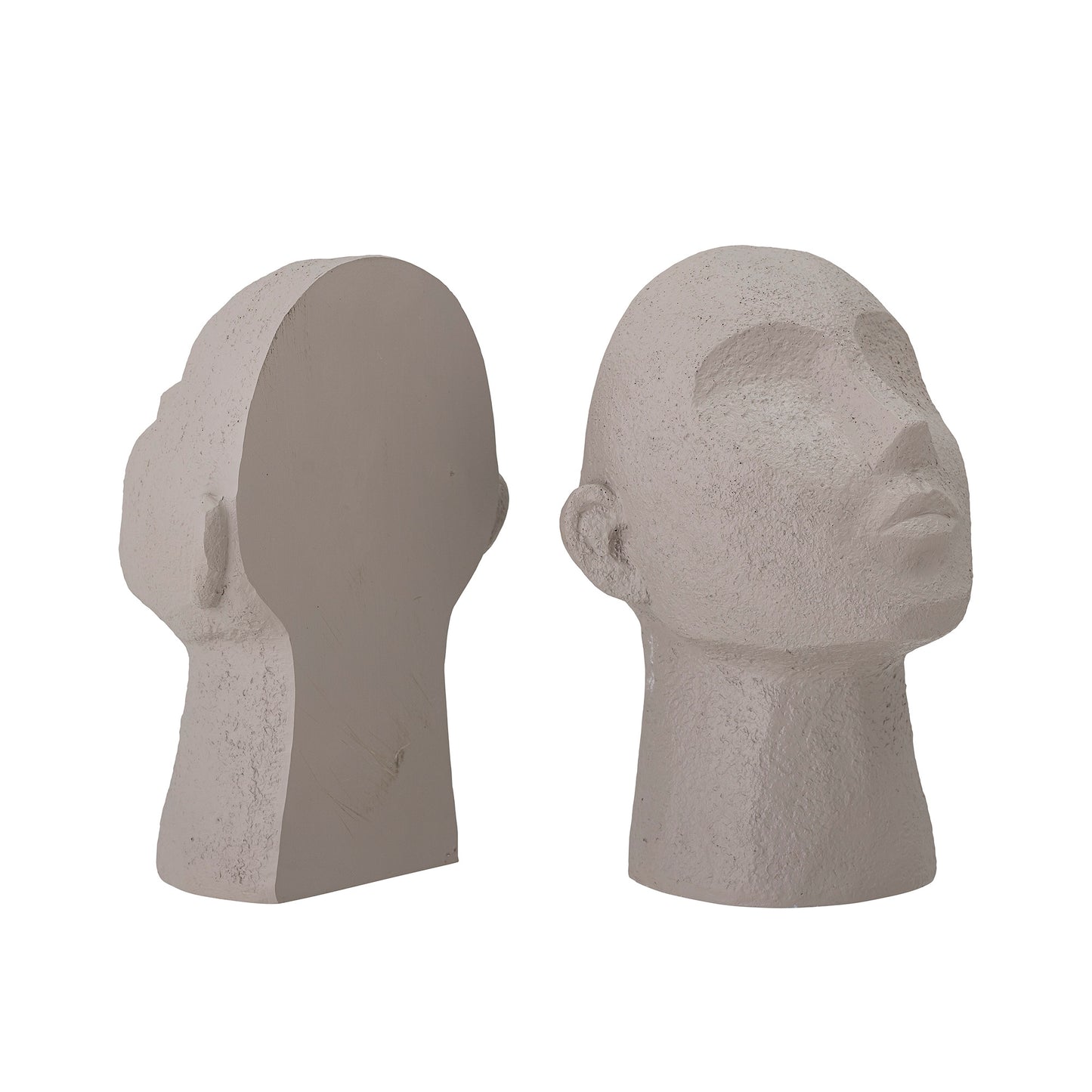 Set of 2 Grey Baldur Bookends
