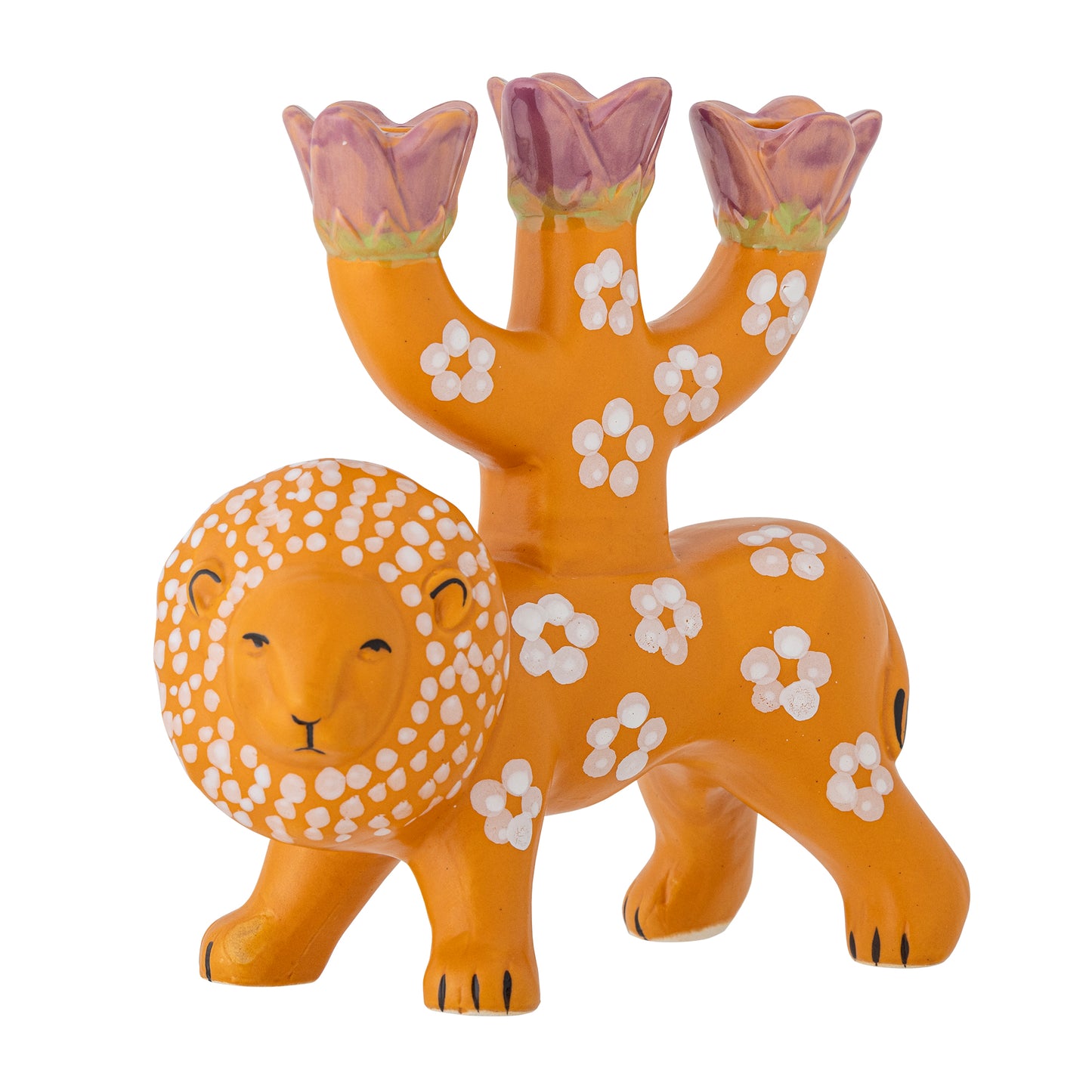 Orange Lazar Candle Holder