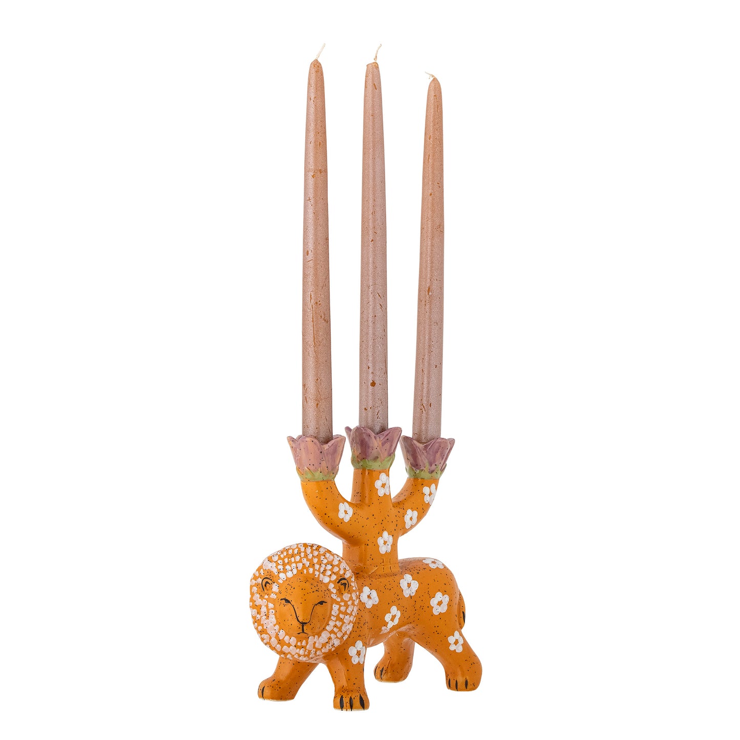 Orange Lazar Candle Holder