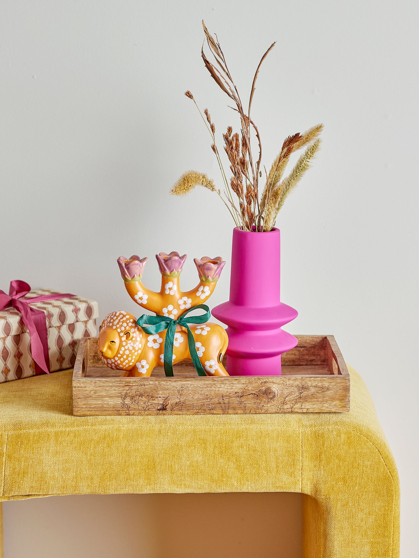Orange Lazar Candle Holder