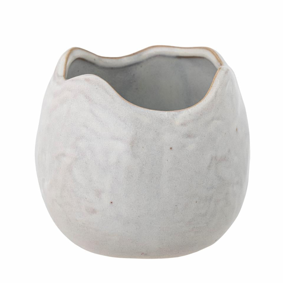White Pennie Flowerpot