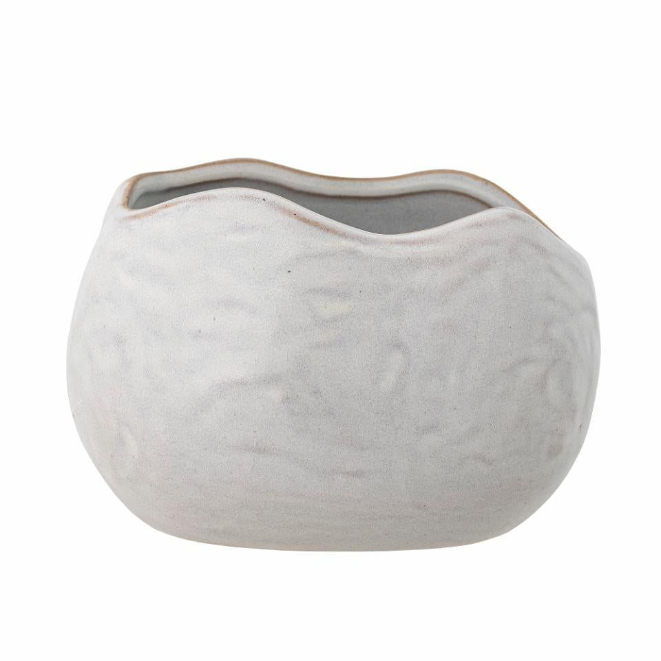White Pennie Flowerpot