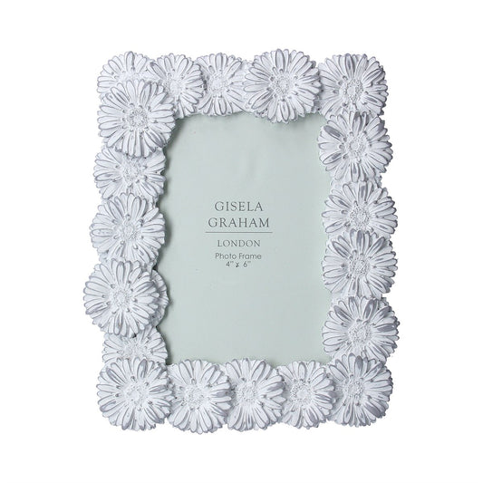 Grey Daisy Picture Frame 4x6”