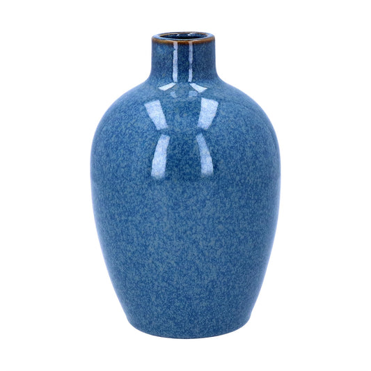 Blue Glazed Tall Vase