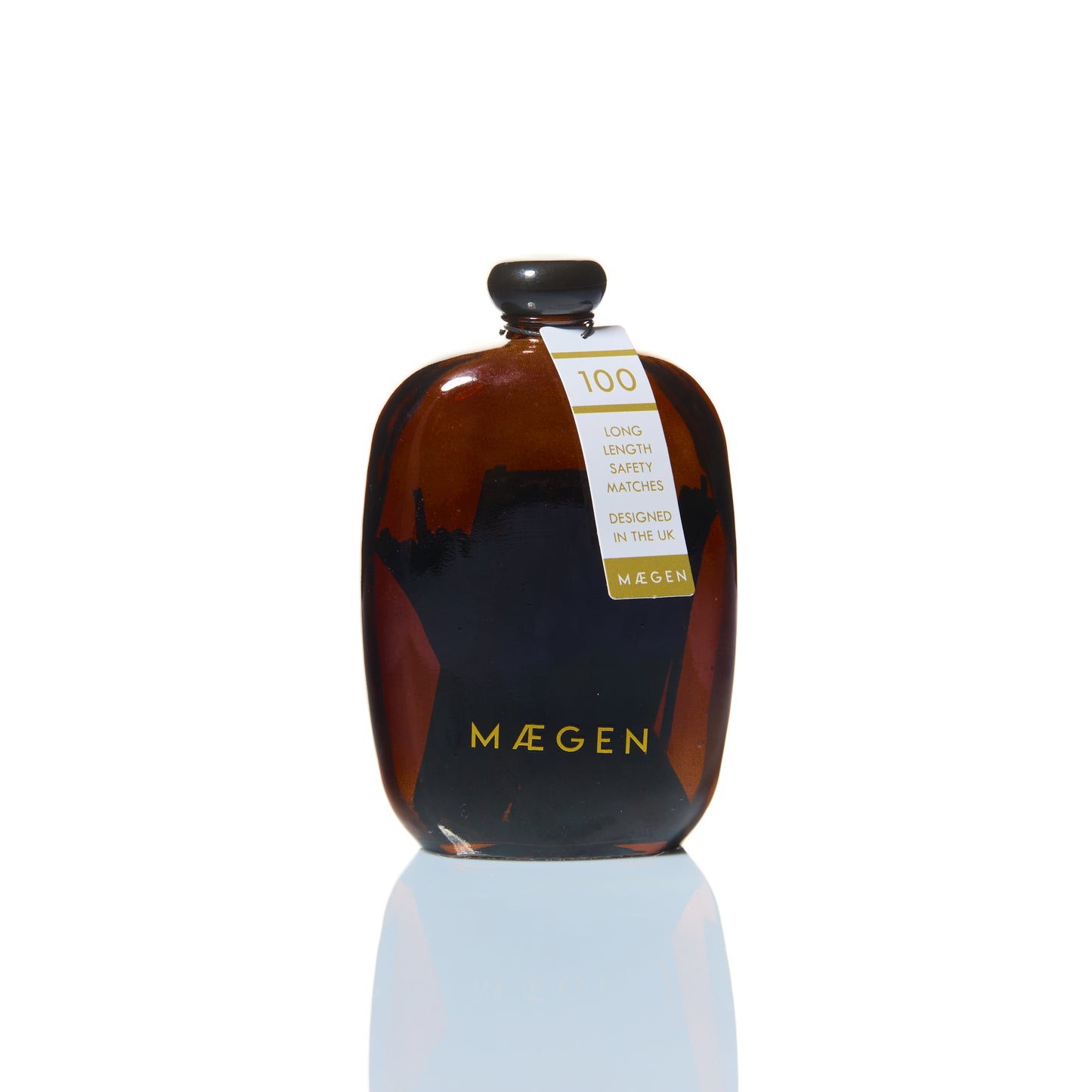 Smoked Bubble Match Jar