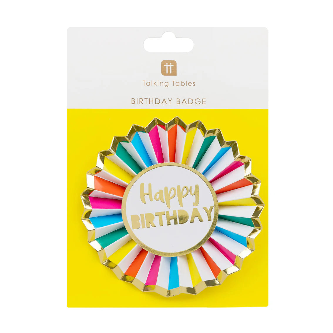 Gold Foil Happy Birthday Badge