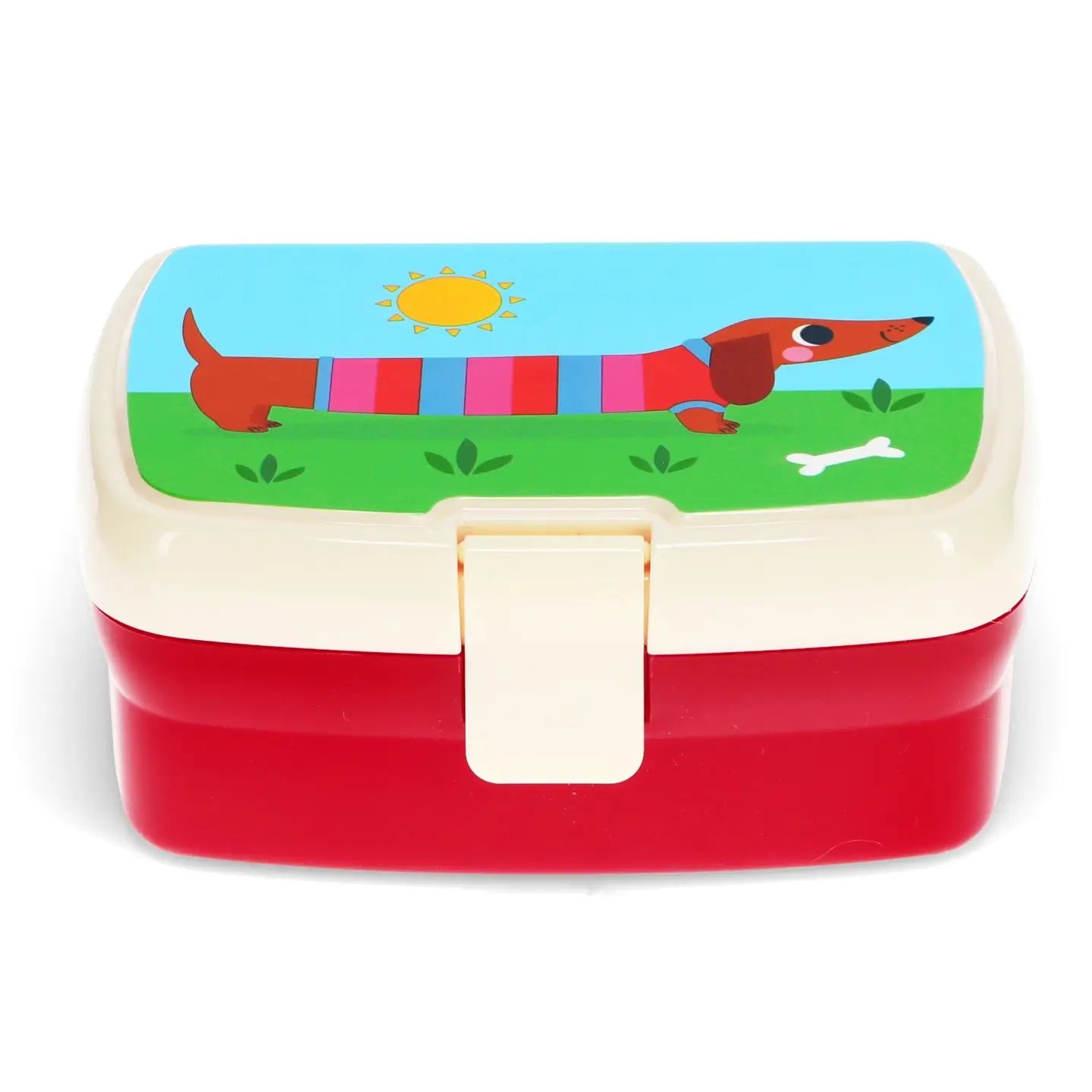 Lunch box with tray - Sunny Sausage Dog