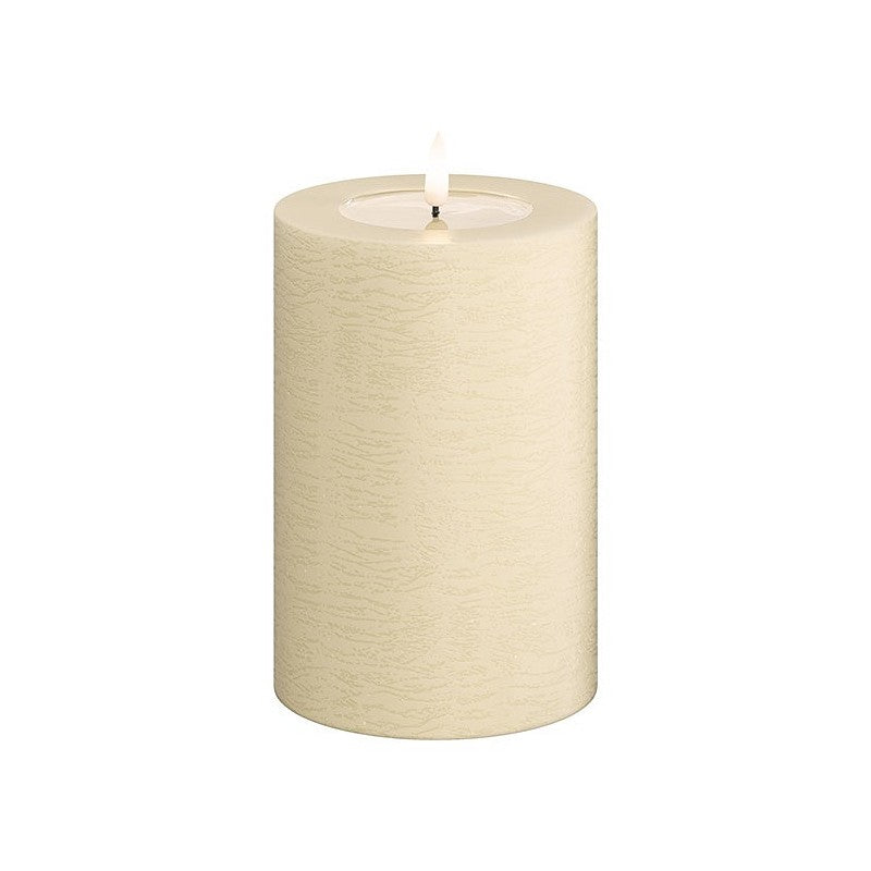 UNIQUE Real Flame LED Candle Cream 10x15cm