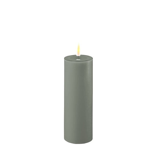 Real Flame Salvie Green LED Candle 5x15cm