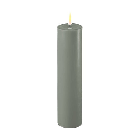 Real Flame Salvie Green LED Candle 5x20cm