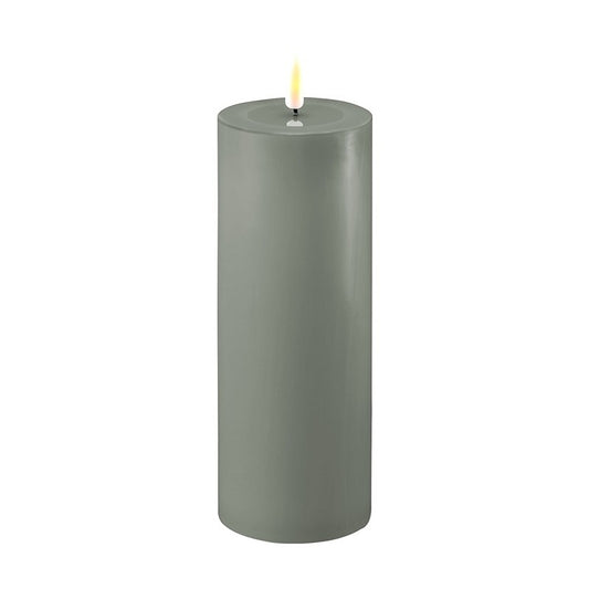 Real Flame Salvie Green LED Candle 7.5x20cm
