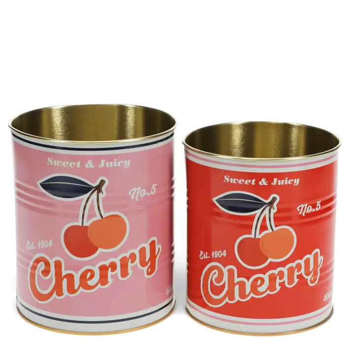 Cherry storage tins (set of 2)