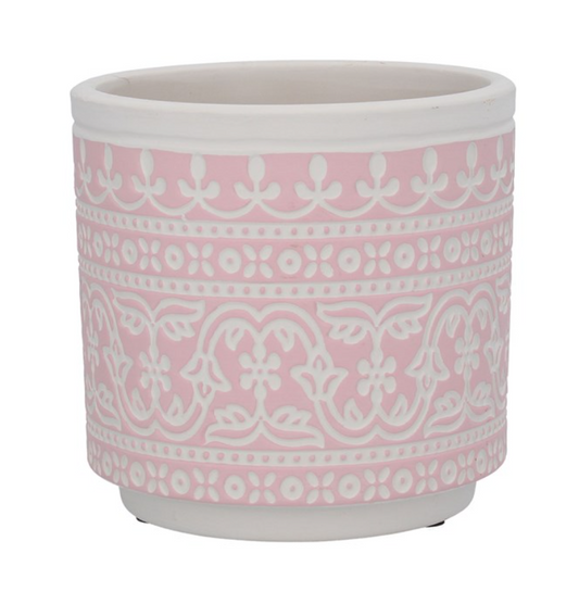 Pink and Grey Plant Pot