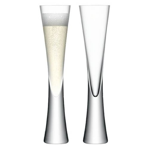Set of Two Moya Champagne Flute 170ml Clear