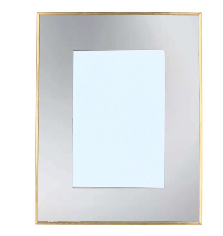 Photo Frame 4x6 - Gold Edge Mirrored