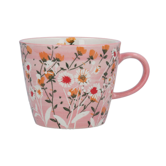 Pink Wild Daisy Ceramic Mug 12.5cm