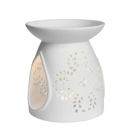 Porcelain Oil Burner with Christmas Ornaments Design