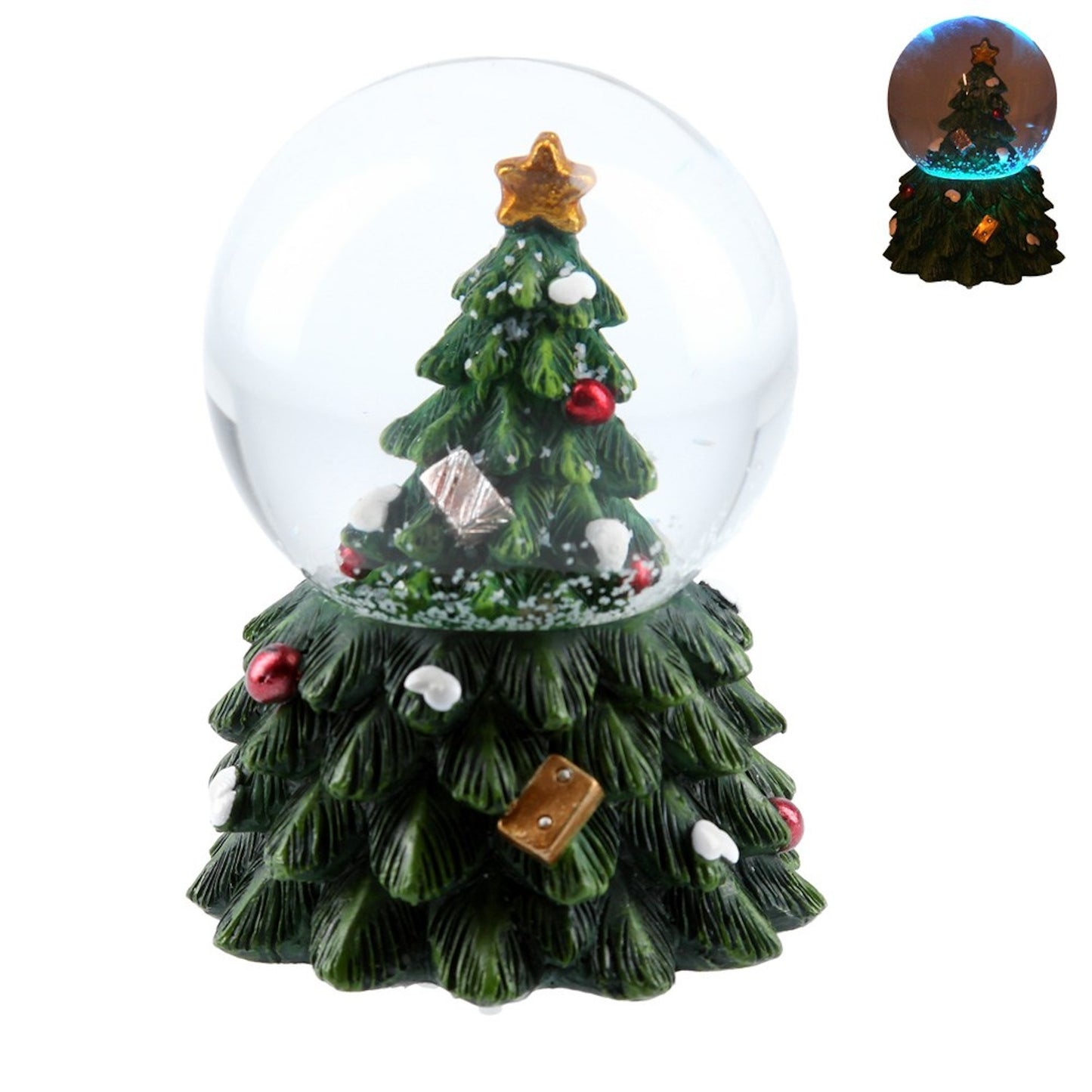 Christmas Tree LED Mini Snow Globe