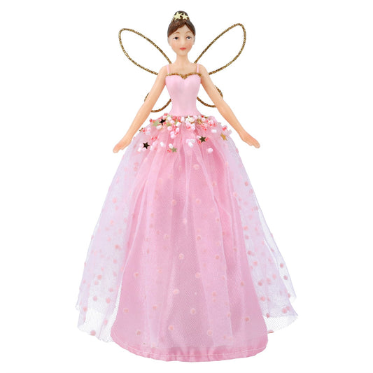 Resin Tree Topper 18cm - Pale Pink Fairy