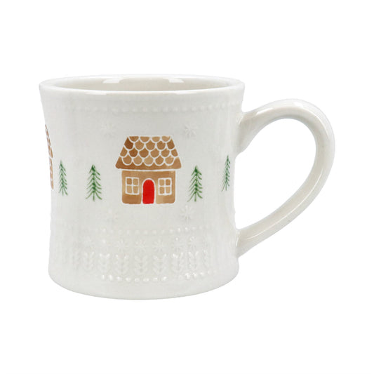 Stoneware Mini Mug 7cm - Gingerbread House