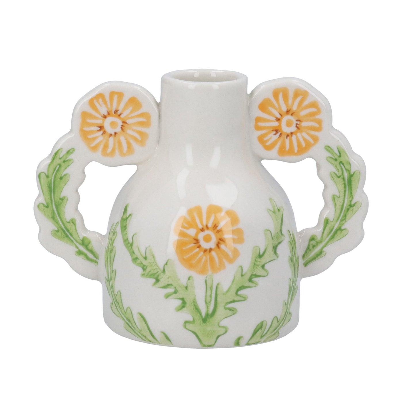 Stoneware Candle Holder 12.5cm - Marigold