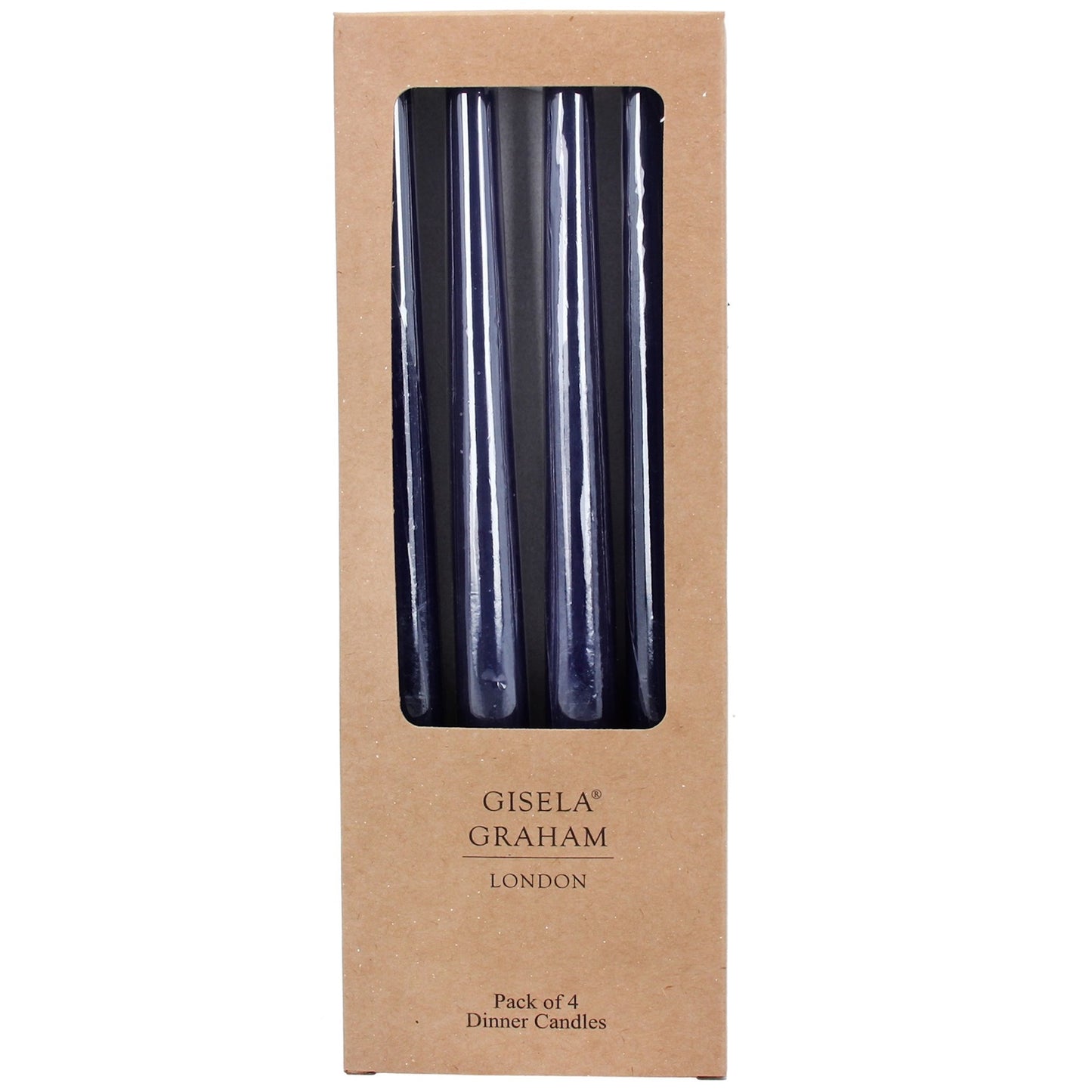 Navy Blue Taper Dinner Candle (Box of 4)