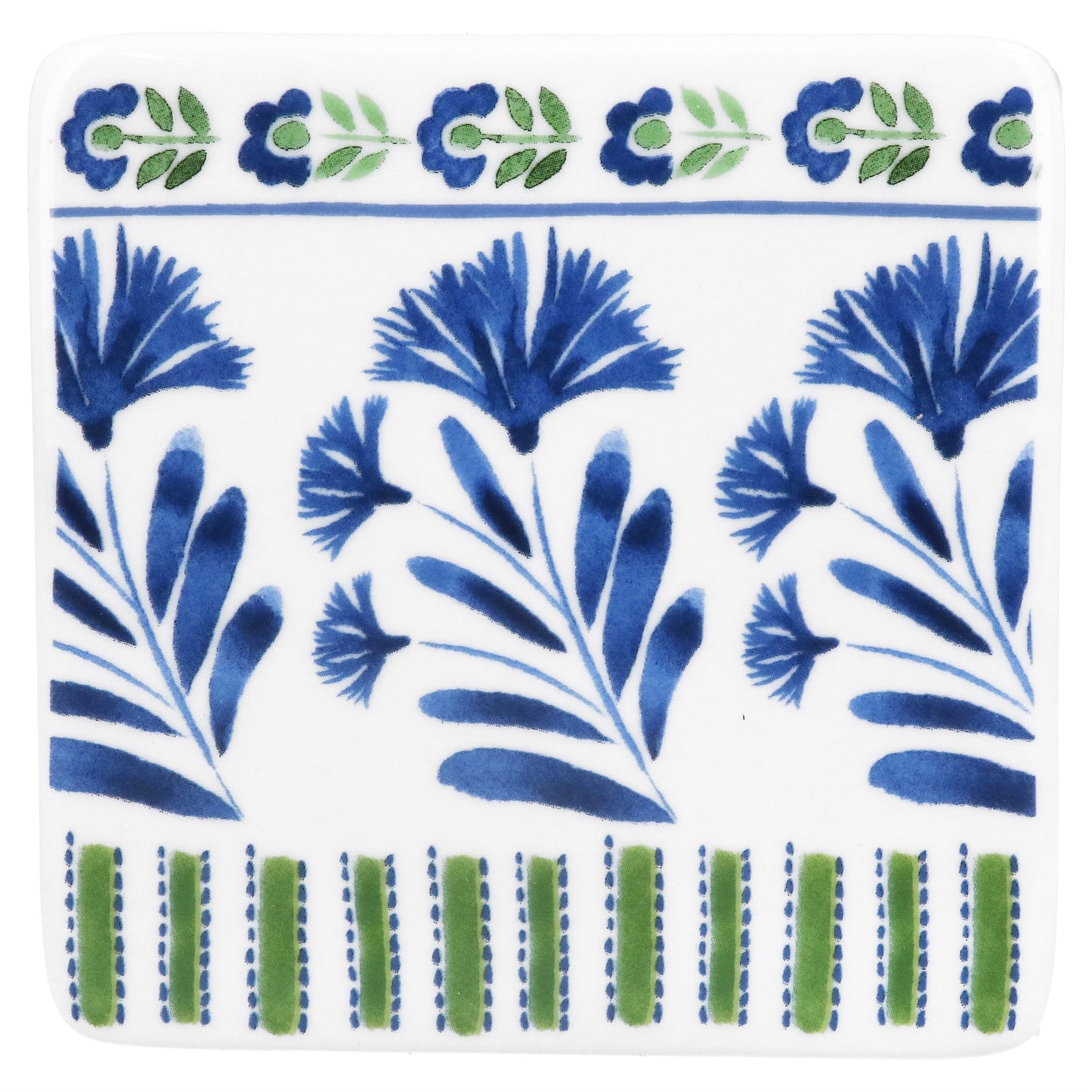 Country Flowers Porcelain Coaster 10cm