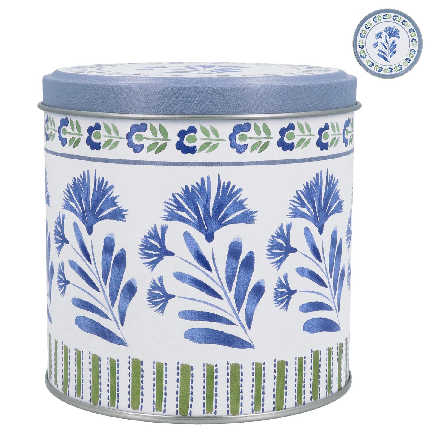 Country Flowers Metal Chocolate Tin 10cm