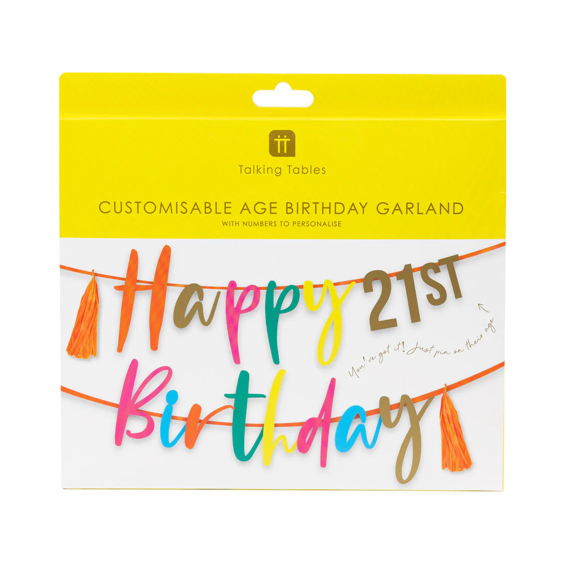 Customisable Numbers Birthday Garland