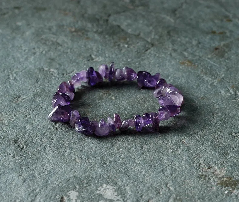 Amethyst Chip Bracelet