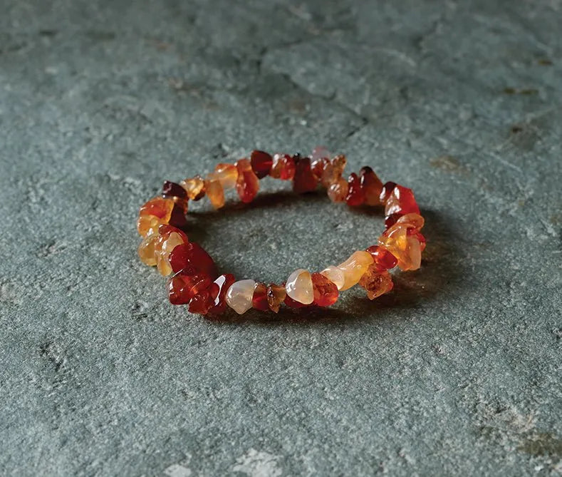 Carnelian Chip Bracelet