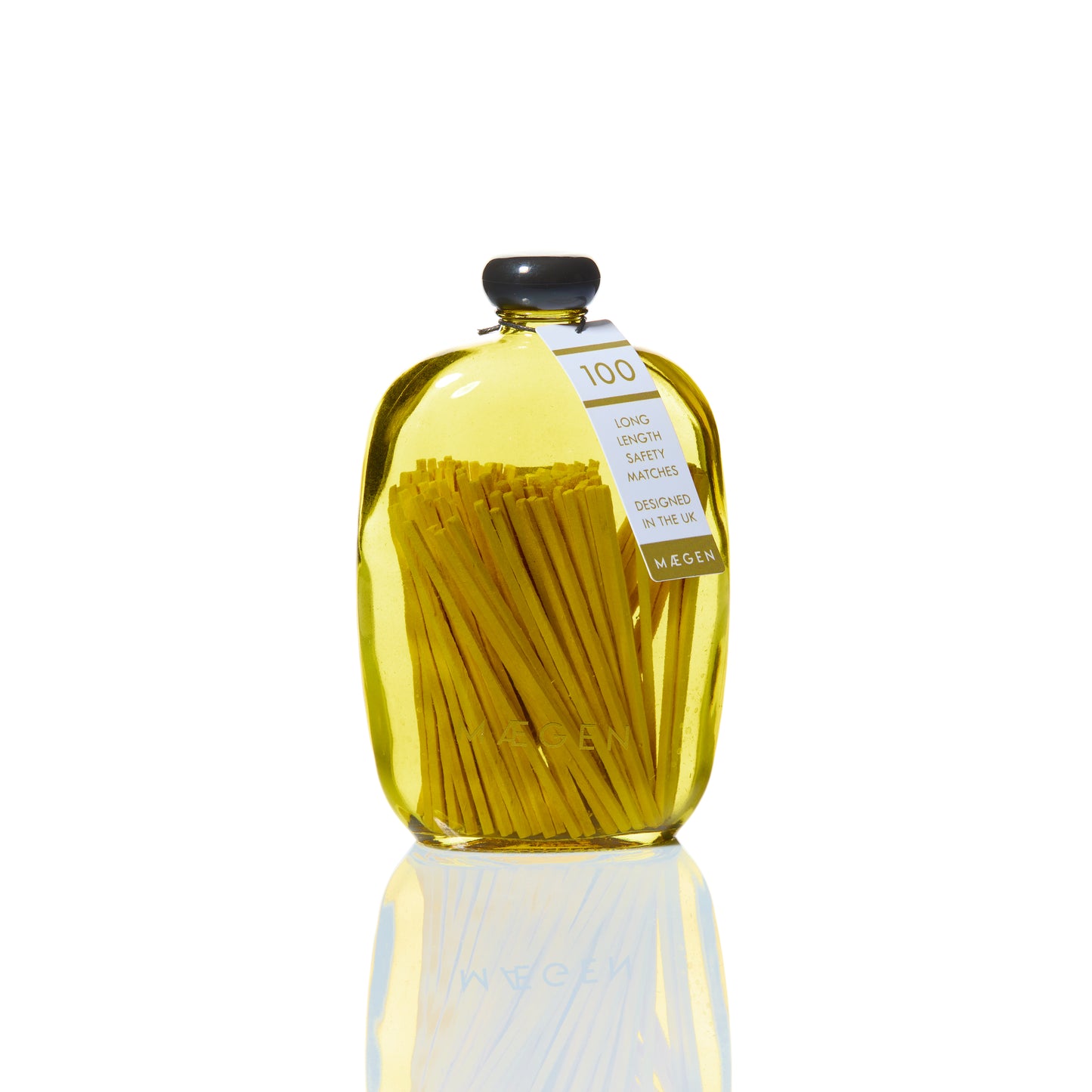 Yellow Bubble Match Jar