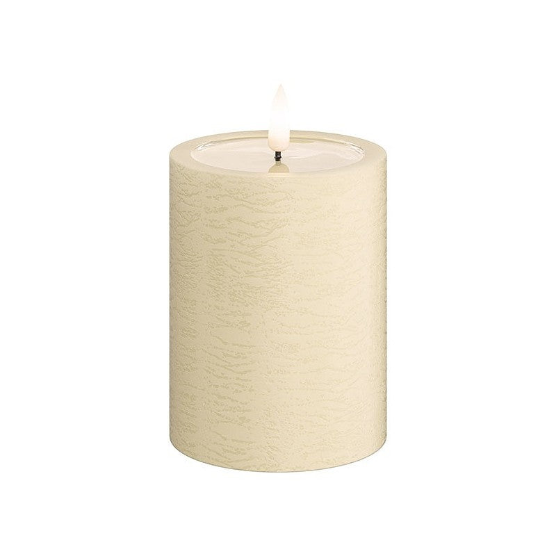 UNIQUE Real Flame LED Candle Cream 7.5x10cm