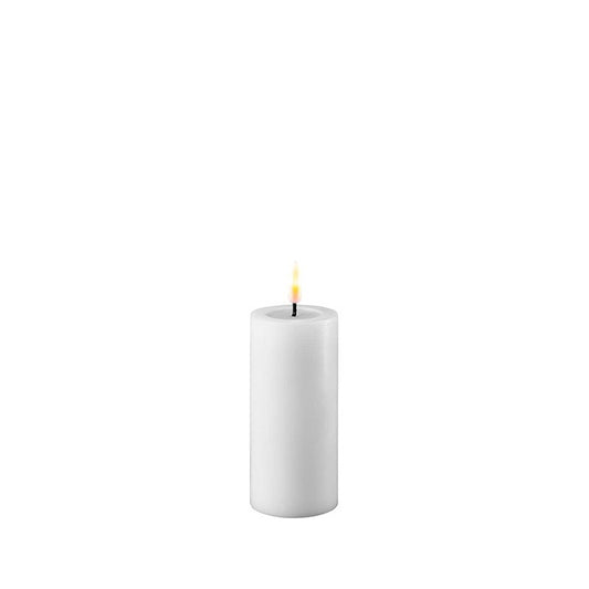White LED Real Flame Candle 5x10cm