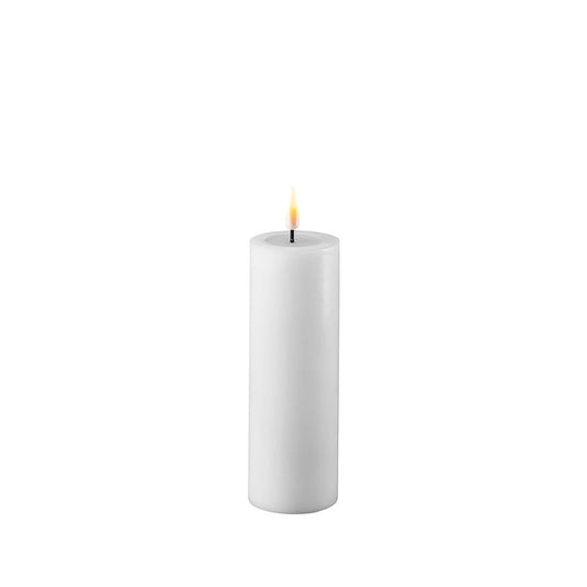 White LED Real Flame Candle 5x15cm