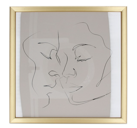 Framed Print 30cm - Gold Frame Reflect