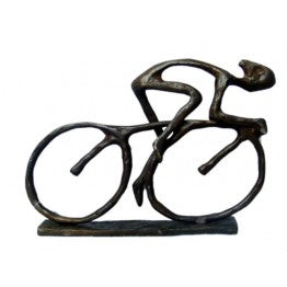 Metal Racing Cyclist Figurine